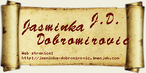 Jasminka Dobromirović vizit kartica